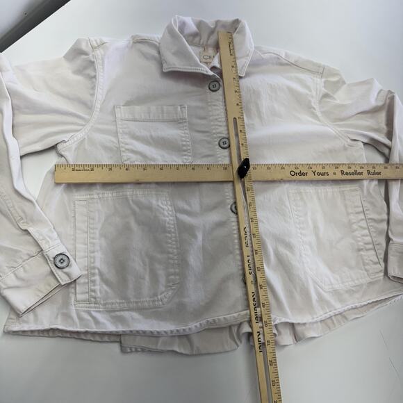 Chino by Anthropologie Jacket Womens Small Light Pink Chore Utility Shacket - Picture 9 of 12